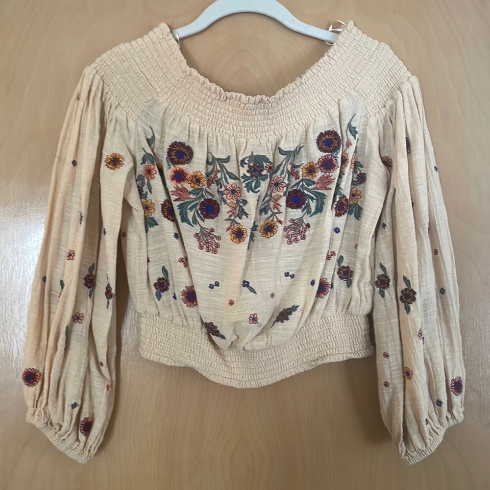 Off The Shoulder Free People Flower Top